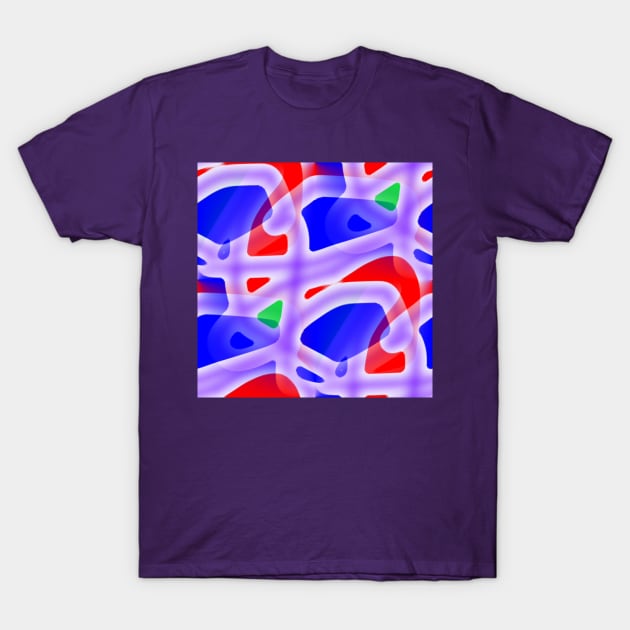 Purple, blue and red T-Shirt by TiiaVissak